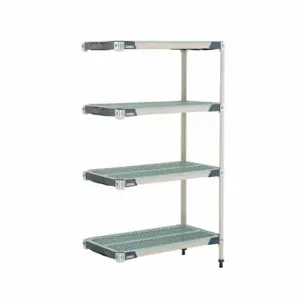 METRO AX336GX3 Plastic Industrial Shelving, 18 Inch x 36 Inch, 62 Inch Overall Height, 4 Shelves | CT3CAP 60YU32