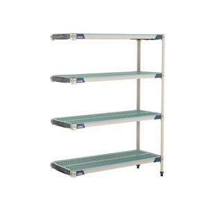 METRO AX356GX3 Plastic Industrial Shelving, 18 Inch x 48 Inch, 62 Inch Overall Height, 4 Shelves | CT3CAX 60YU49