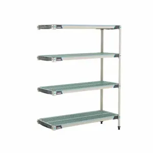 METRO AX356GX3 Plastic Industrial Shelving, 18 Inch x 48 Inch, 62 Inch Overall Height, 4 Shelves | CT3CAX 60YU49