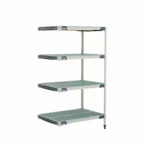 METRO AX536GX3 Plastic Industrial Shelving, 24 Inch x 36 Inch, 62 Inch Overall Height, 4 Shelves | CT3CBR 60YU37