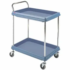 METRO BC2030-2DMB Utility Cart 400 Lb. Capacity Plastic 2 Shelves | AF4MFF 9CD06