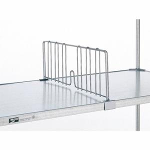 METRO DD24FS Shelf Divider, 24 x 2 1/8 x 8 Inch Size, Stainless Steel, Silver, Stainless Steel | CT3BVV 48GG01