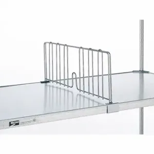 METRO DD24FS Shelf Divider, 24 x 2 1/8 x 8 Inch Size, Stainless Steel, Silver, Stainless Steel | CT3BVV 48GG01