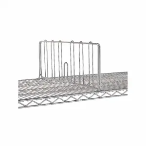 METRO DD36C Shelf Divider, 36 x 2 x 8 Inch Size, Steel, Silver, Chrome | CT3BVW 48GG02