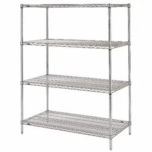 METRO EZ1860NC-4 Wire Shelving Unit 60 Inch Width 18 Inch Depth Steel | AH8LJA 38VY70