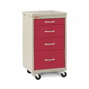 METRO MBC1210TL-RE Compact Cart Steel/polymer Taupe/red | AC8PDF 3CWJ6