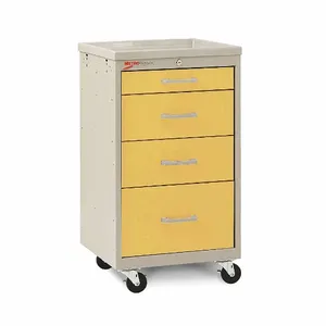 METRO MBC1210TL-YE Compact Cart Steel/polymer Taupe/yellow | AC8PDH 3CWJ8