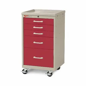 METRO MBC3110TL-RE Compact Cart Steel/polymer Taupe/red | AC8PDA 3CWJ1