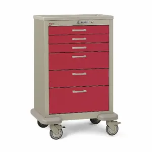 METRO MBX3210TL-RE Medical Cart Steel/polymer Taupe/red | AC8PCP 3CWG9