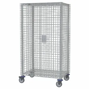 METRO MQSEC55DE Wire Security Cart Epoxy Coat 52x28x68 | AB6AGU 20W709