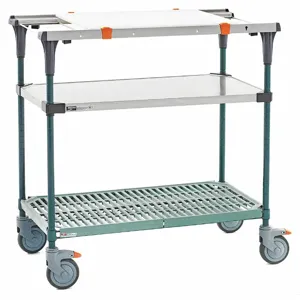 METRO MS1830-FSPR-PK1 Service Cart, 800 lbs Load Capacity, Stainless Steel | CE9JLH 55NE84