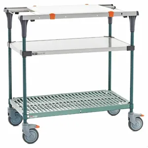 METRO MS1836-FSPR-PK1 Service Cart, 800 lbs Load Capacity, Stainless Steel | CE9JLJ 55NF05