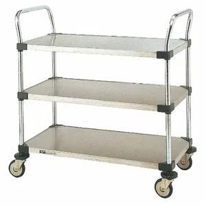 METRO MW203 Utility Cart Stainless Steel 26x18x38 3 Shelf | AB6ADQ 20W632