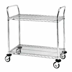 METRO MW602 Utility Cart Stainless Steel 26x18x38 2 Shelf | AB6AEA 20W641