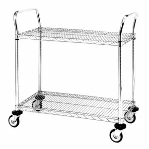 METRO MW606 Utility Cart Stainless Steel Wire Shelves 18wx36lx38h | AE8YFV 6GJY3