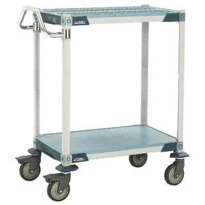 METRO MXUC1830G-25 Utility Cart Microban 35x18x39 2 Shelf | AB6AFZ 20W686