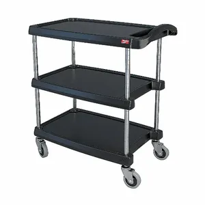 METRO MY1627-34BL Utility Cart 400 Lb Load Capacity 3 Shelves | AF8YKA 29JU28