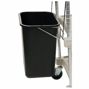 METRO MYWB2 Wastebasket 25 Lb Black Polyethylene | AG7BHN 49Y713