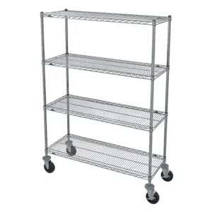 METRO N356BBR Wire Shelving Unit, 50 Inch x 20 1/4 Inch x 67 1/2 Inch, Dry, Split Sleeve, 4 Shelves | CT3CEE 45TY47