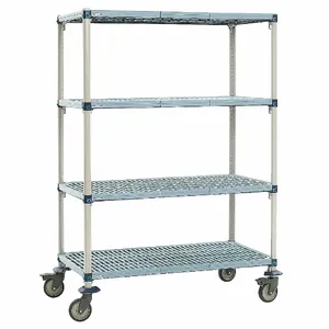 METRO Q466BG3 Utility Cart Microban 60x21x68 4 Shelf | AB6AFR 20W679