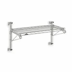 METRO SW51C-1-2436 Industrial Wall Shelving Chrome 36 Inch Width | AA8ZZQ 1BEX4