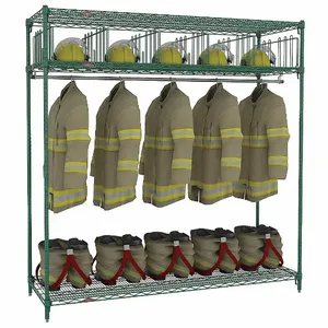 METRO TFSTATOGR Turnout Gear Rack Free Stand 5 Compartment | AC6XEF 36P501