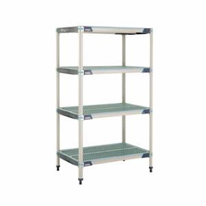METRO X536GX3 Plastic Industrial Shelving, 24 Inch x 36 Inch, 62 Inch Overall Height, 4 Shelves | CT3CBT 60YU73
