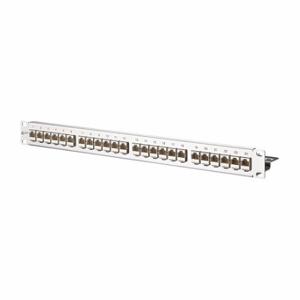 METZ CONNECT 130921-E Patch Panel, Rack, Stainless Steel, IDC Connection x RJ45, 180 Deg Mounting Angle | CT3CLQ 802L19