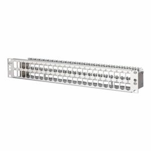 METZ CONNECT 130924-00-E Patch Panel, Rack, Stainless Steel, 48 Ports, Unequipped | CT3CLK 802L08