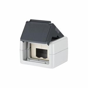 METZ CONNECT 1309430003-E Rj45 Housing, Surface, Thermoplastic, 90 Deg. Mounting Angle, 2 Ports, Unequipped | CT3CJL 802L39