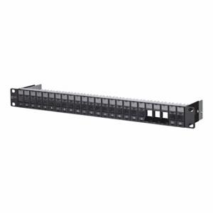 METZ CONNECT 130A20-BK-E Patch Panel, Rack, ABS, 24 Ports, Unequipped | CT3CKY 802L10