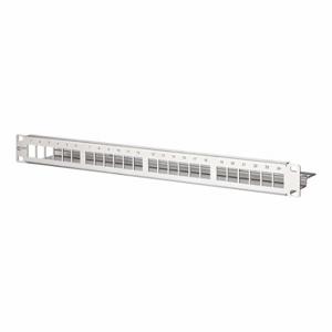 METZ CONNECT 130A21-00-E Patch Panel, Rack, Stainless Steel, 24 Ports, Unequipped | CT3CLH 802L11