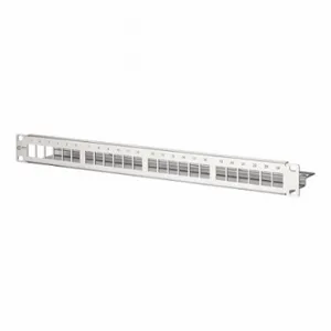 METZ CONNECT 130A21-00-E Patch Panel, Rack, Stainless Steel, 24 Ports, Unequipped | CT3CLH 802L11