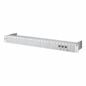 METZ CONNECT 130B11P0-E Ru Frame, Rack, Abs, Idc Connection X Rj45, 180 Deg. Mounting Angle, 24 Ports, Unequipped | CT3CLX 802L67