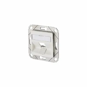 METZ CONNECT 130B20D11102KE Wall Outlet, UPK, GD-Zn Zinc Die-Cast, Individual Keystone Modules, 1 Ports | CT3CKE 802L75