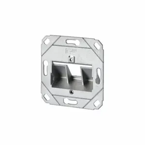 METZ CONNECT 130B20D11200KE Wall Outlet, UP0, GD-Zn Zinc Die-Cast, Individual Keystone Modules, 1 Ports | CT3CKC 802L76