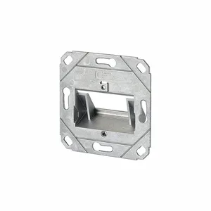 METZ CONNECT 130B20D21200KE Wall Outlet, UP0, GD-Zn Zinc Die-Cast, Individual Keystone Modules, 2 Ports | CT3CKH 802L80