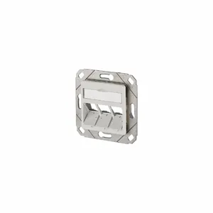 METZ CONNECT 130B20D31102KE Wall Outlet, UPK, GD-Zn Zinc Die-Cast, Individual Keystone Modules, 3 Ports | CT3CKG 802L83