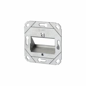 METZ CONNECT 130B20D31200KE Wall Outlet, UP0, GD-Zn Zinc Die-Cast, Individual Keystone Modules, 3 Ports | CT3CKD 802L84