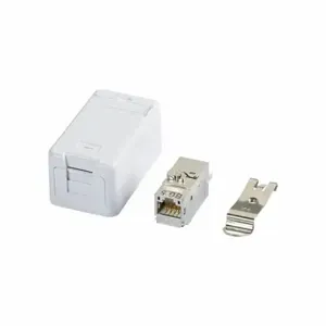 METZ CONNECT 130B21D1APL-E Rj45 Keystone, Rail, 180 Deg. Mounting Angle | CT3CKJ 802KY2