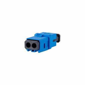 METZ CONNECT 1402K00820MI Fiber Optic Adapter Insert, Snap-In, Plastic, 180 Deg Mounting Angle, 2 Ports | CT3CHJ 802KY8