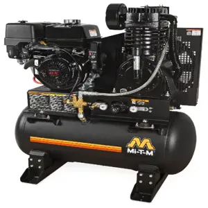 MI-T-M ABS-13H-30H Gasoline Air Compressor, 30 Gallon, 29 Cfm, 389 cc Honda | CV6YXZ