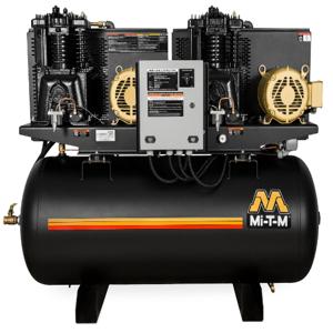 MI-T-M ACD-23105-120H Electric Air Compressor, Duplex, 120 Gallon, 36 Cfm, 5 HP, 230 V, 1 Phase, 46 A | CV6YXJ