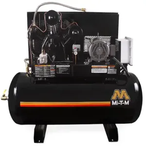 MI-T-M ADS-23110-120HM Electric Air Compressor, Simplex Horizontal, 34.2 Cfm, 10 HP, 230 V, 1 Phase, 39 A | CV6ZCR