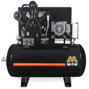 MI-T-M AES-20315-120HM Electric Air Compressor, Simplex Horizontal, 46.5 Cfm, 15 HP, 200 V, 3 Phase, 44 A | CV6ZCV