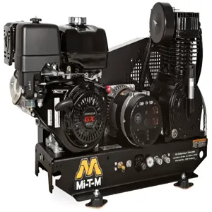 MI-T-M AG2-SH13-B Air Compressor/Generator Combination, Gasoline, 8 Gallon, 389 cc Honda, 16.4 Cfm, 4000 W | CV6YET