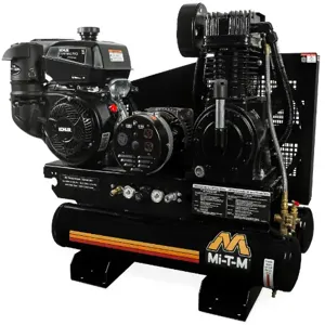 MI-T-M AG2-SK14-08M1 Air Compressor/Generator Combination, Gasoline, 8 Gallon, 429 cc, 16.4 Cfm, 4000 W | CV6ZHZ