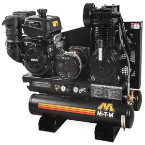 MI-T-M AG2-SK14-08M1E Air Compressor/Generator Combination, Gasoline, 8 Gallon, 429 cc, 16.4 Cfm | CV6ZJD