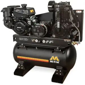 MI-T-M AG2-SK14-30M Air Compressor/Generator Combination, Gasoline, 30 Gallon, 429 cc, 16.4 Cfm, 4000 W | CV6YWA