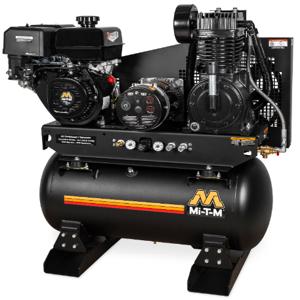 MI-T-M AG2-SM14-30M Air Compressor/Generator Combination, Gasoline, 30 Gallon, 420 cc, 16.4 Cfm, 4000 W | CV6YVZ